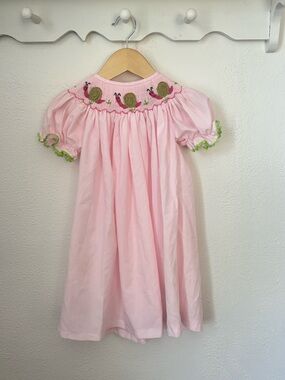 Castles & Crowns Baby Dress–12 Months-Classic Southern Style–Pink Dress